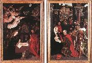 unknow artist Adoration of the Shepherds and Adoration of the Magi Germany oil painting artist